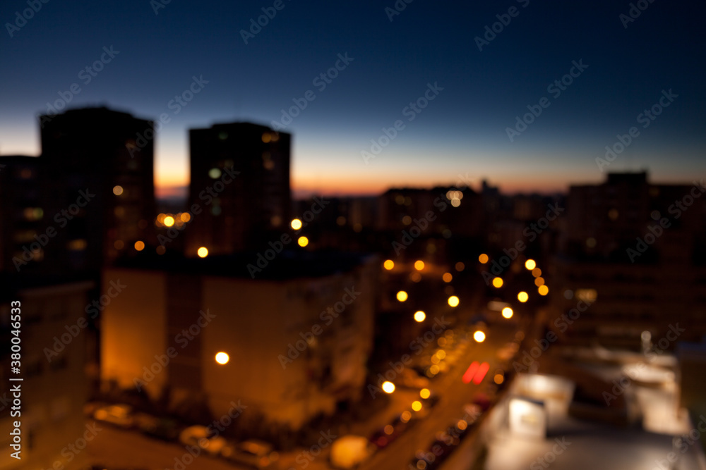 Defocused Night Time Defocused Night Time