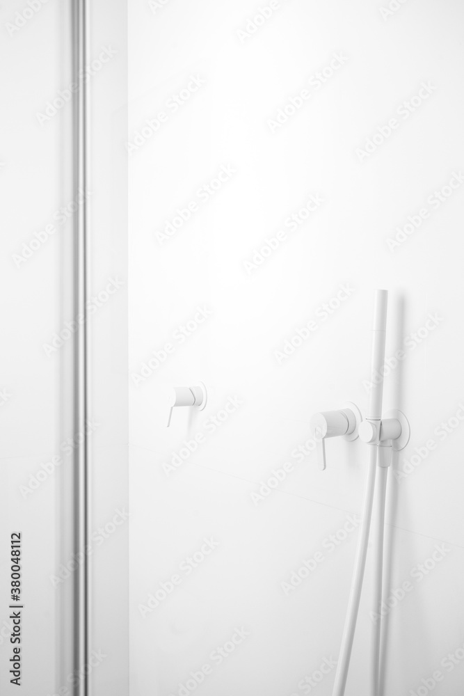 Modern White Showerroom Modern White Showerroom