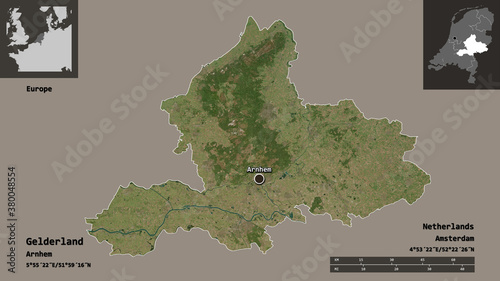 Gelderland, province of Netherlands,. Previews. Satellite