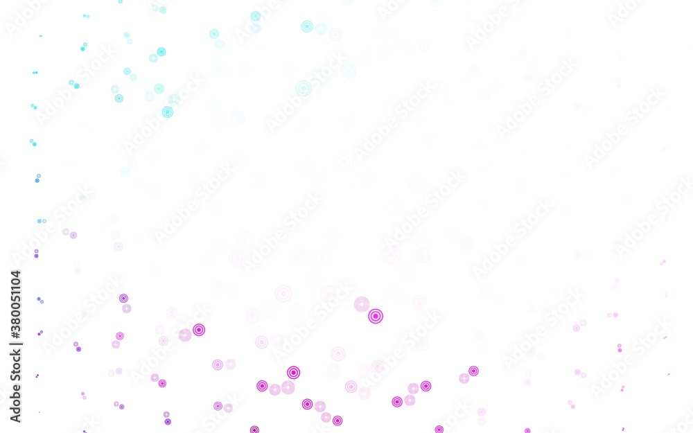 Light Pink, Blue vector background with bubbles. Light Pink, Blue vector background with bubbles.