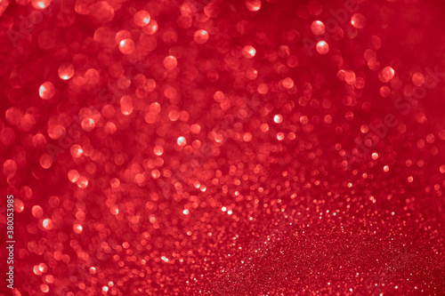 background of abstract Red glitter lights. defocused. for Christmas or valentine's day