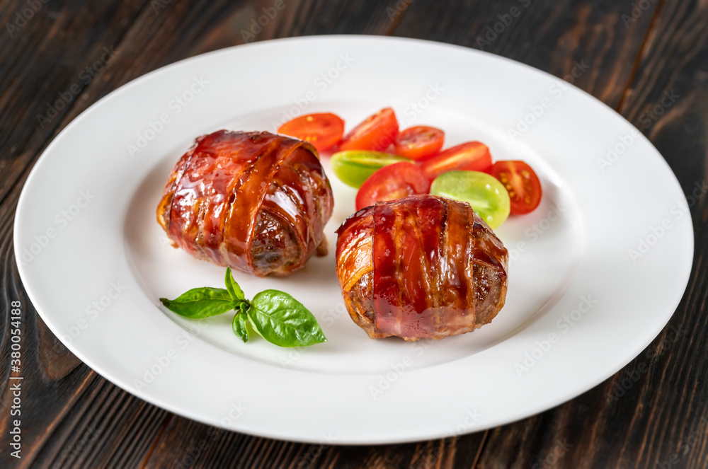 Bacon wrappped meatballs Bacon wrappped meatballs