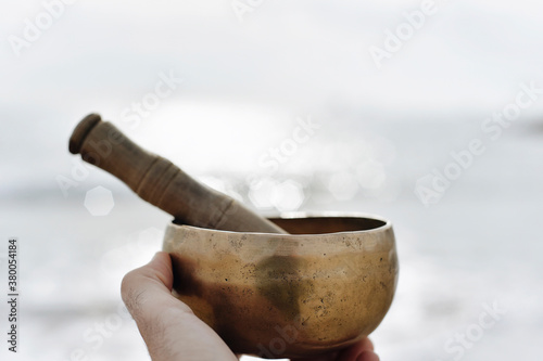 tibetan singing bowl photo