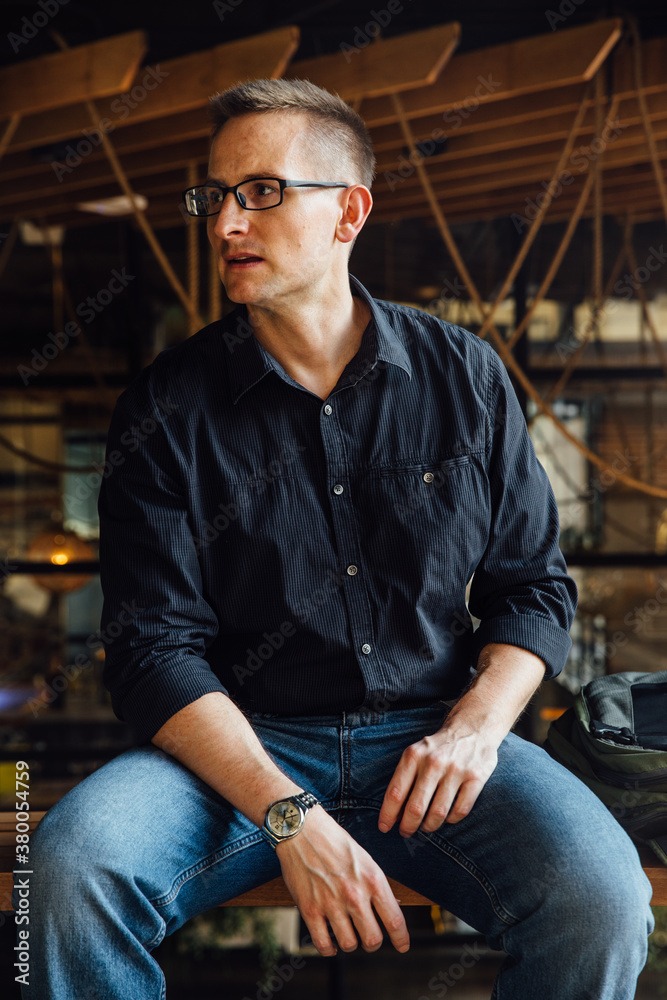 Portrait of a Caucasian Man in His 30s Portrait of a Caucasian Man in His 30s
