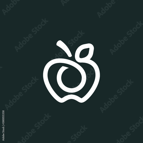 illustration of apple logo