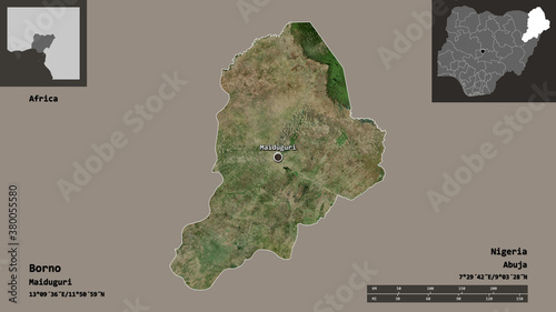 Borno, state of Nigeria,. Previews. Satellite photo