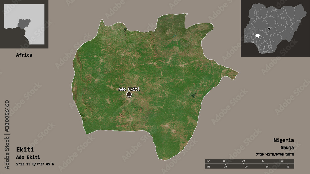 Ekiti, state of Nigeria,. Previews. Satellite