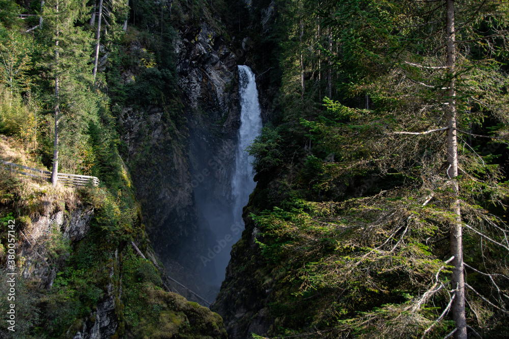 The Untersulzbach waterfall when the weather is nice The Untersulzbach waterfall when the weather is nice