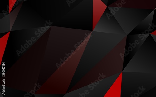 Dark Green, Red vector triangle mosaic texture. Colorful illustration in abstract style with gradient. New texture for your design.
