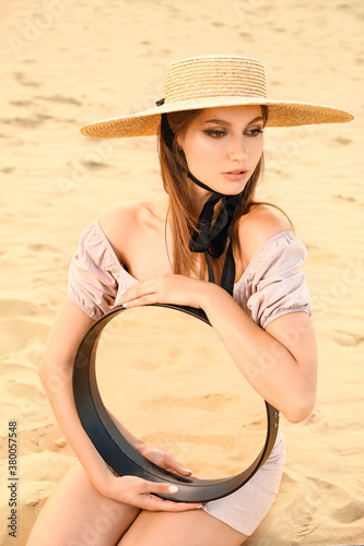 Beautiful fashionable young...