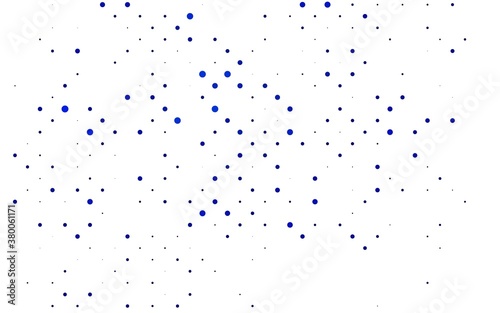 Light BLUE vector template with circles. Illustration with set of shining colorful abstract circles. Pattern of water, rain drops.
