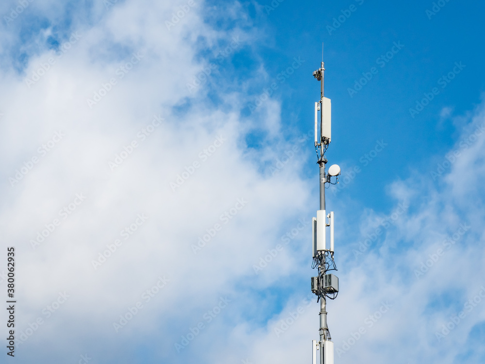 Cellular base station on a high pole