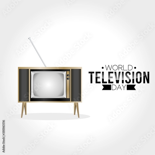 World Television Day Vector Illustration. Suitable for greeting card  poster and banner