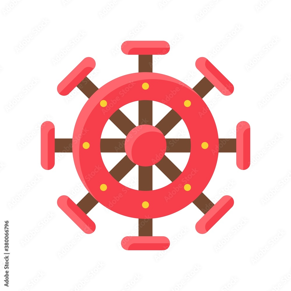 ocean related steering wheel with circles vector in flat style, ocean related steering wheel with circles vector in flat style,