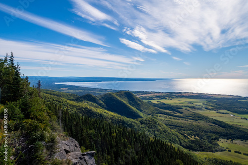 Beautiful HDR view from the top of the mont Joseph, in Carleton-sur-mer, Canada