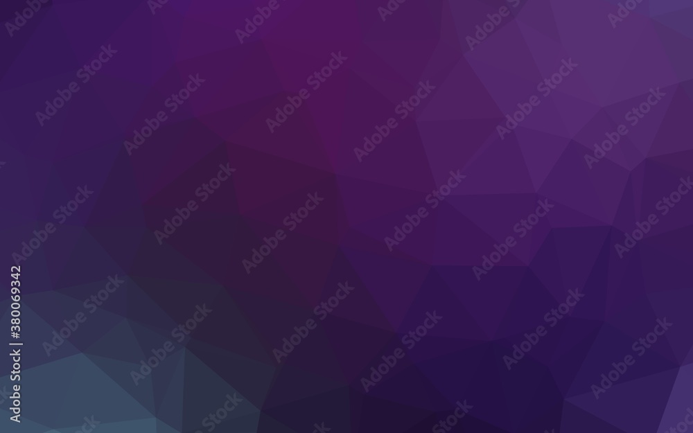 Fototapeta premium Dark Purple vector polygon abstract backdrop. Shining illustration, which consist of triangles. Completely new design for your business.