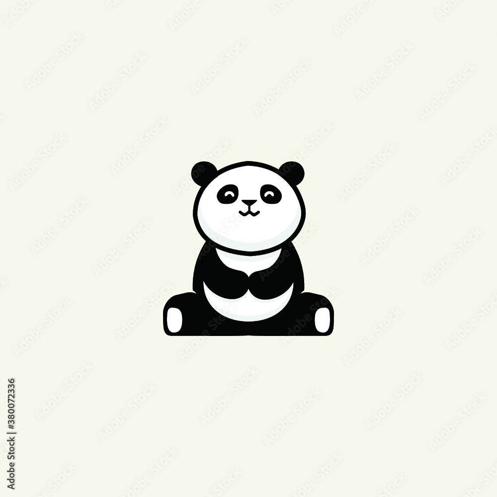 Fototapeta premium panda logo vector illustrations