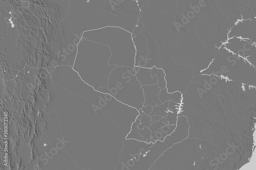 Paraguay borders. Bilevel
