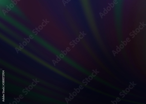 Dark Black vector blurred background. Colorful abstract illustration with gradient. The elegant pattern for brand book.