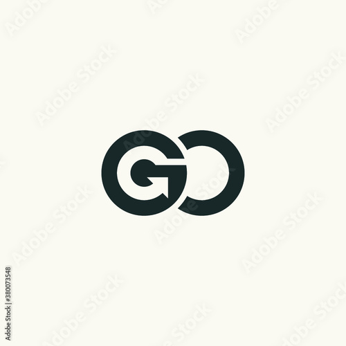 G logo initial GO logo vector illustration