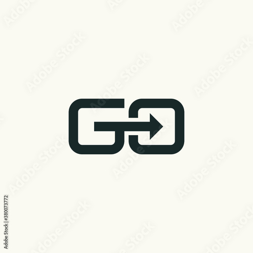 G logo initial GO logo vector illustration