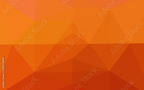 Light Orange vector polygon abstract layout. Colorful illustration in abstract style with gradient. Elegant pattern for a brand book.