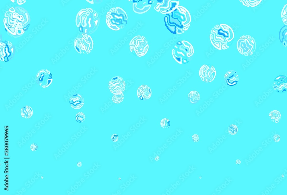 Light BLUE vector pattern with spheres. Light BLUE vector pattern with spheres.