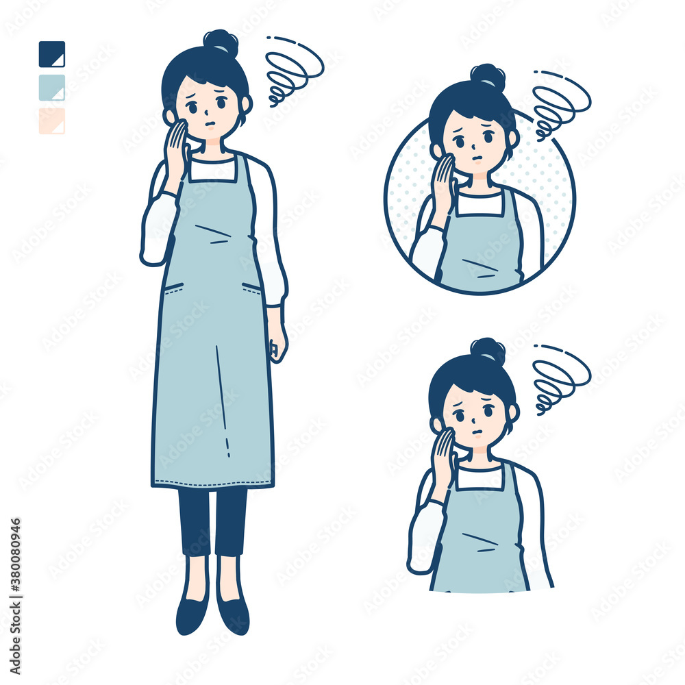 simple apron woman_Be-troubled