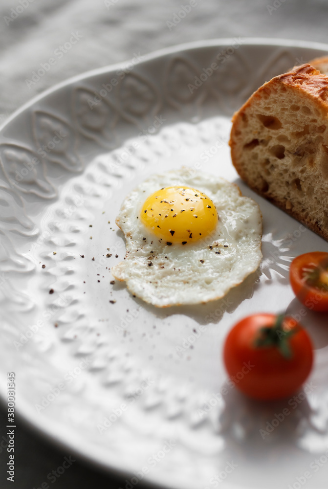 Fried quail's egg Fried quail's egg