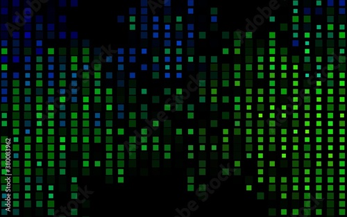Dark Blue, Yellow vector layout with lines, rectangles. Abstract gradient illustration with rectangles. Best design for your ad, poster, banner.