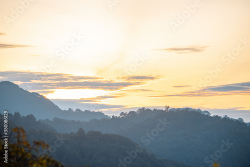 Quadro su tela Paisajes y bellos amaneceres de Guatemala