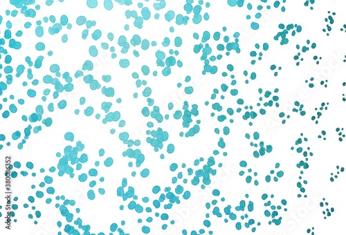 Light BLUE vector template with bubble shapes.