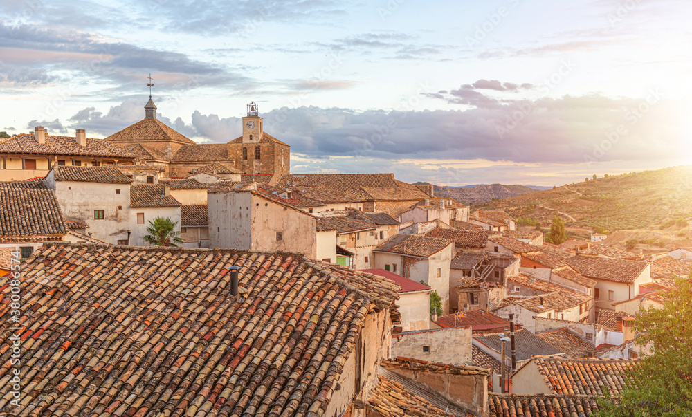 Spanish village rooftops