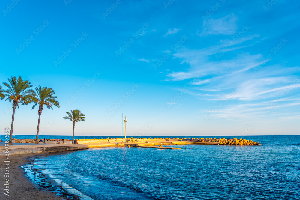 Fototapeta premium Coastal town of Torrevieja, Alicante, Valencian Community. Spain, Mediterranean Sea