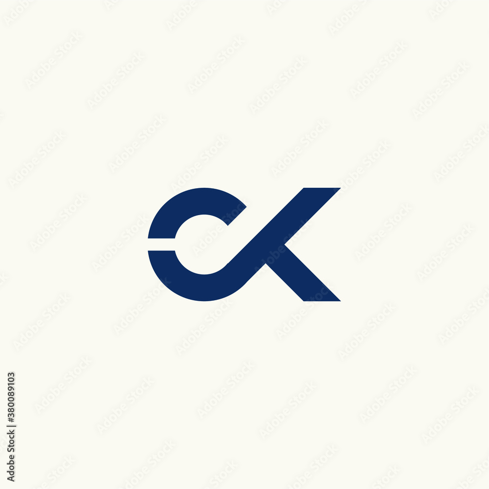 letter C initial CK logo icon vector illustrations letter C initial CK logo icon vector illustrations
