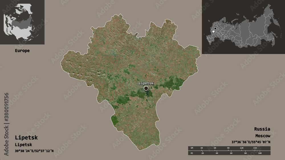 Lipetsk, region of Russia,. Previews. Satellite