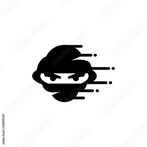 cloud ninja logo vector illustrations