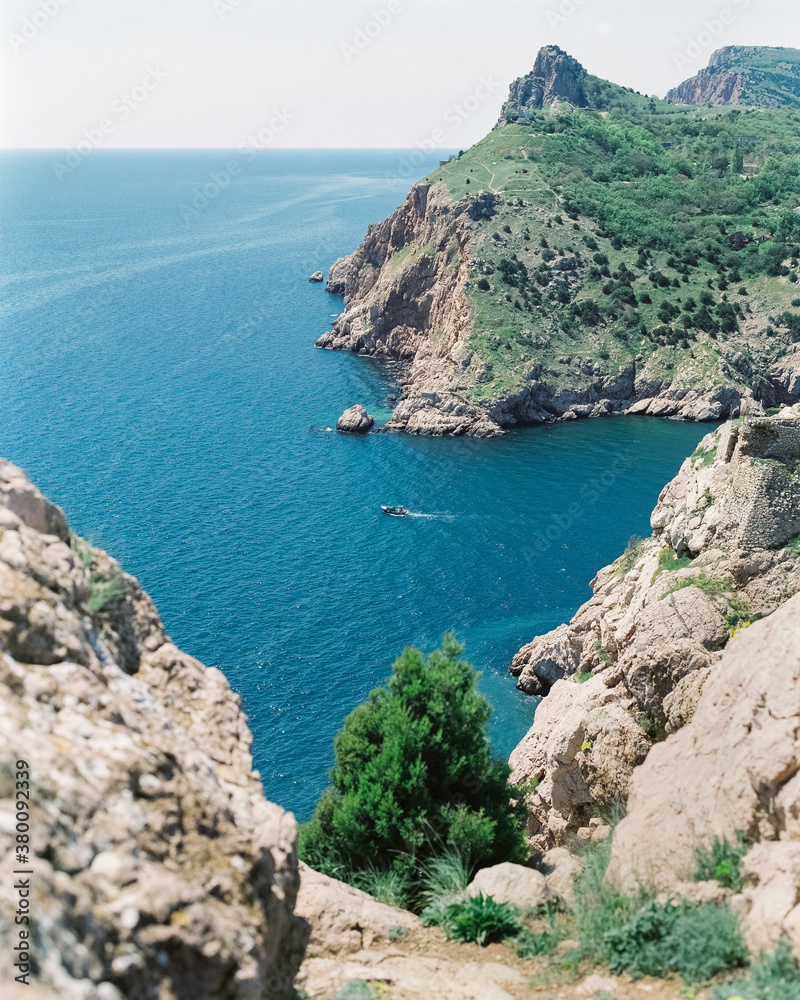 Sea view from the bird's eye view Sea view from the bird's eye view