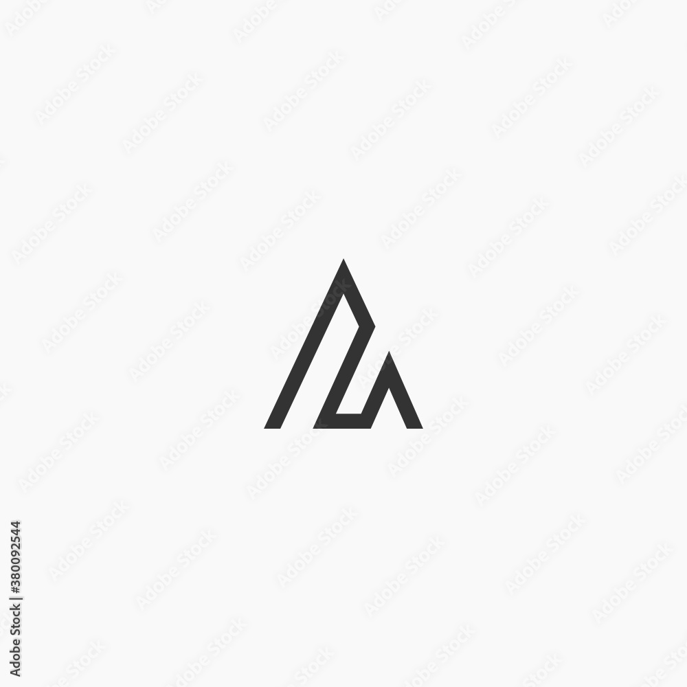 Simple Letter A AA Logo suitable for outdoor company logo and mountain hiking club Simple Letter A AA Logo suitable for outdoor company logo and mountain hiking club