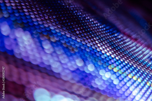 CloseUp LED blurred screen. LED soft focus background. abstract background ideal for design.