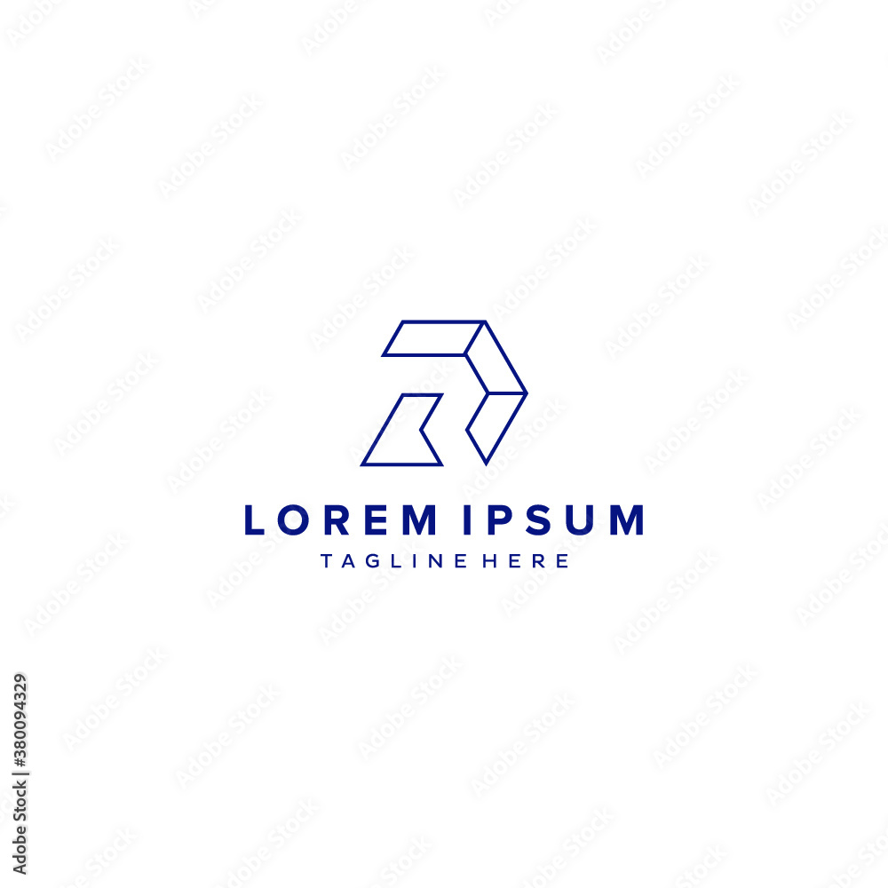 D logo initial DR letter D vector technology icon illustrations D logo initial DR letter D vector technology icon illustrations