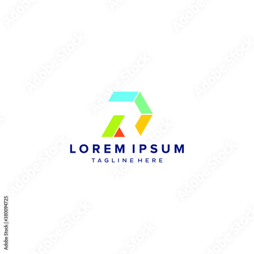 Free Download D logo initial DR letter D vector technology icon illustrations - GFXLoad