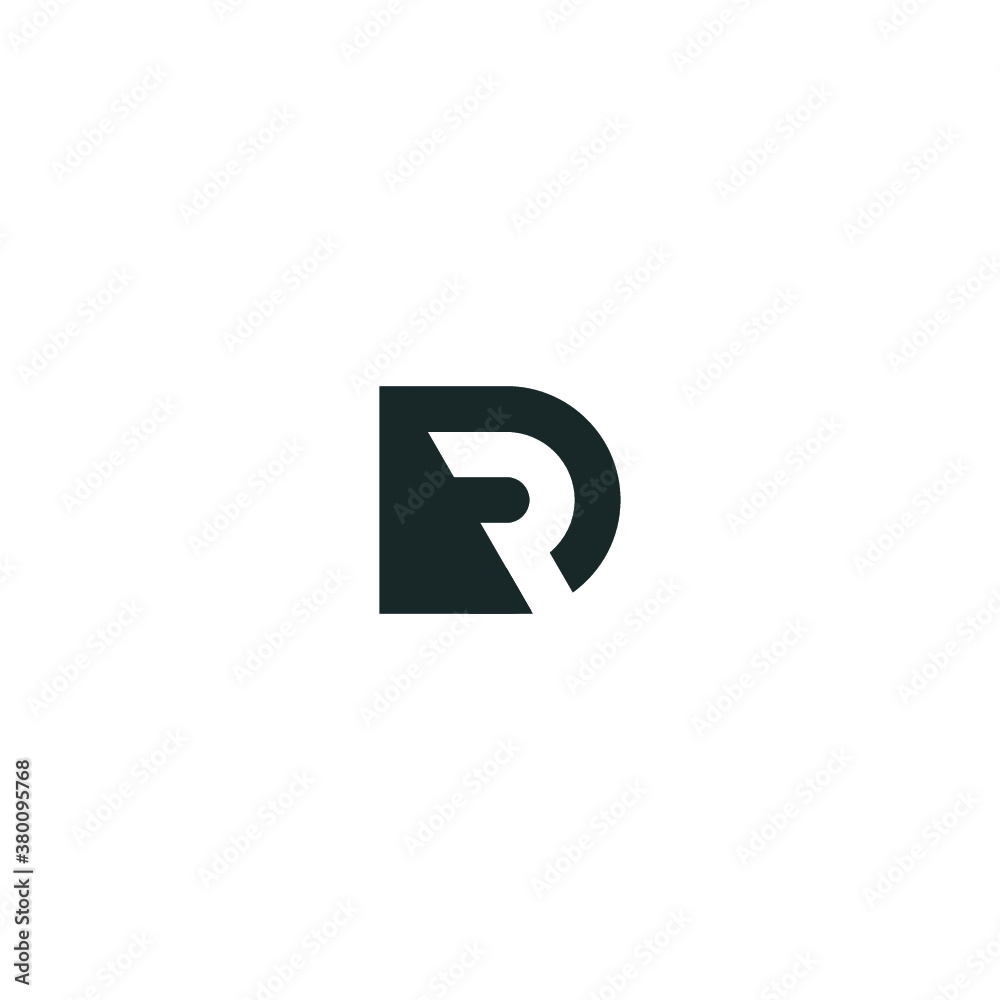 D logo initial DR letter D vector technology icon illustrations D logo initial DR letter D vector technology icon illustrations