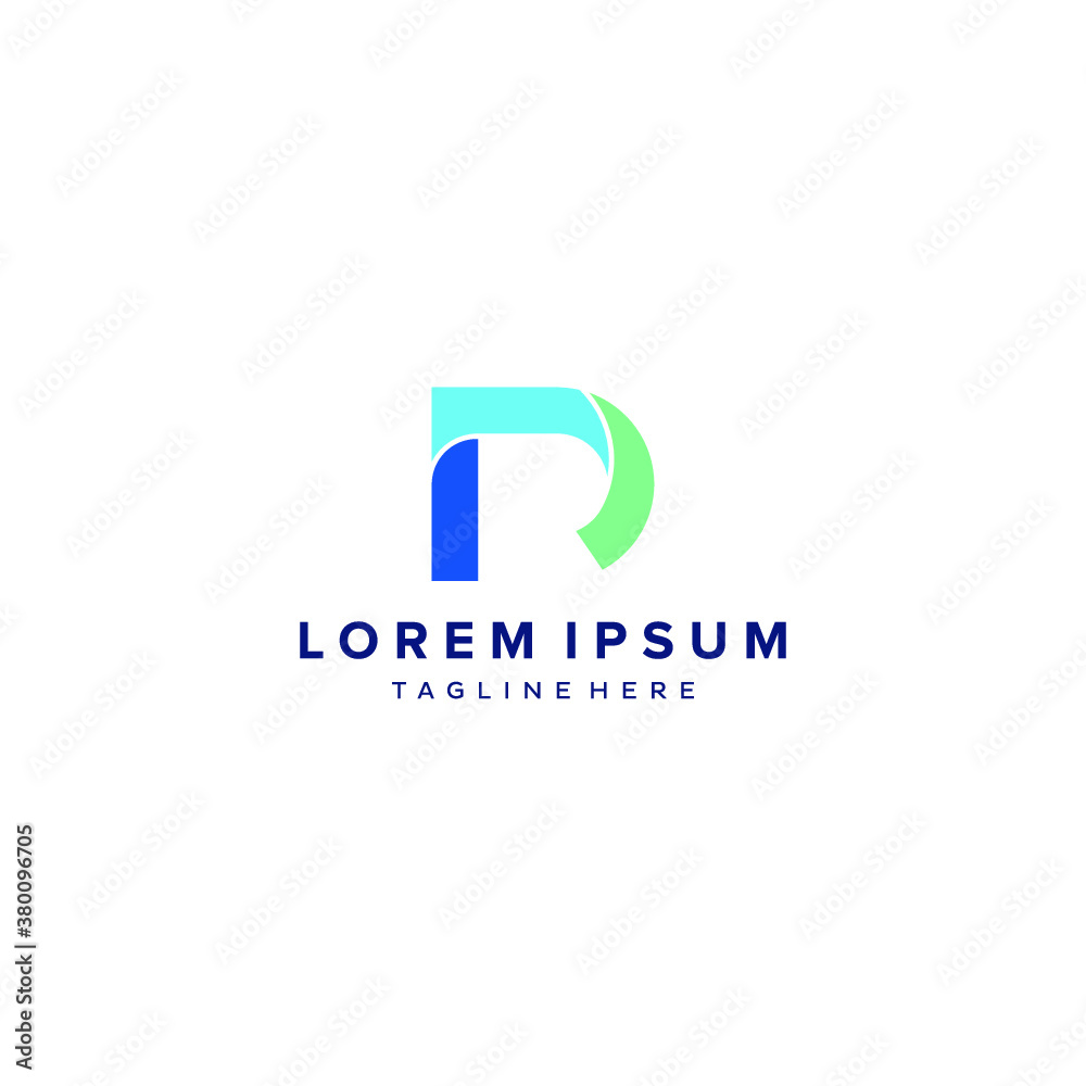 D logo initial DR letter D vector technology icon illustrations D logo initial DR letter D vector technology icon illustrations