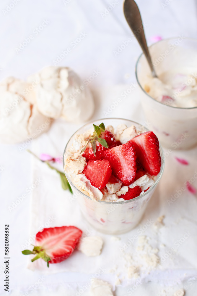Strawberry eton mess Strawberry eton mess
