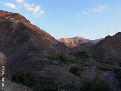 The canyon called the Moonland, Lamayuru (Lamayouro), Leh, Ladakh, Jammu and Kashmir, India