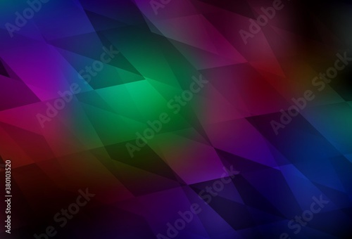 Dark Multicolor vector background in polygonal style.