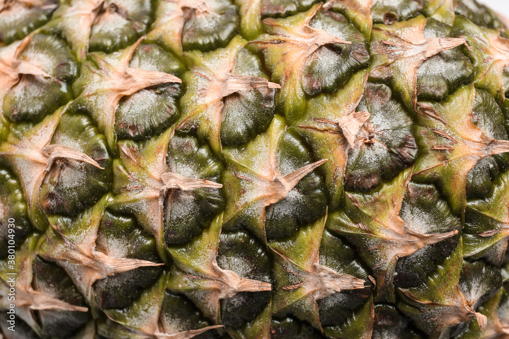 Fresh ripe juicy pineapple as background, closeup