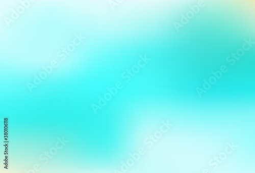 Light Green vector blurred shine abstract background.