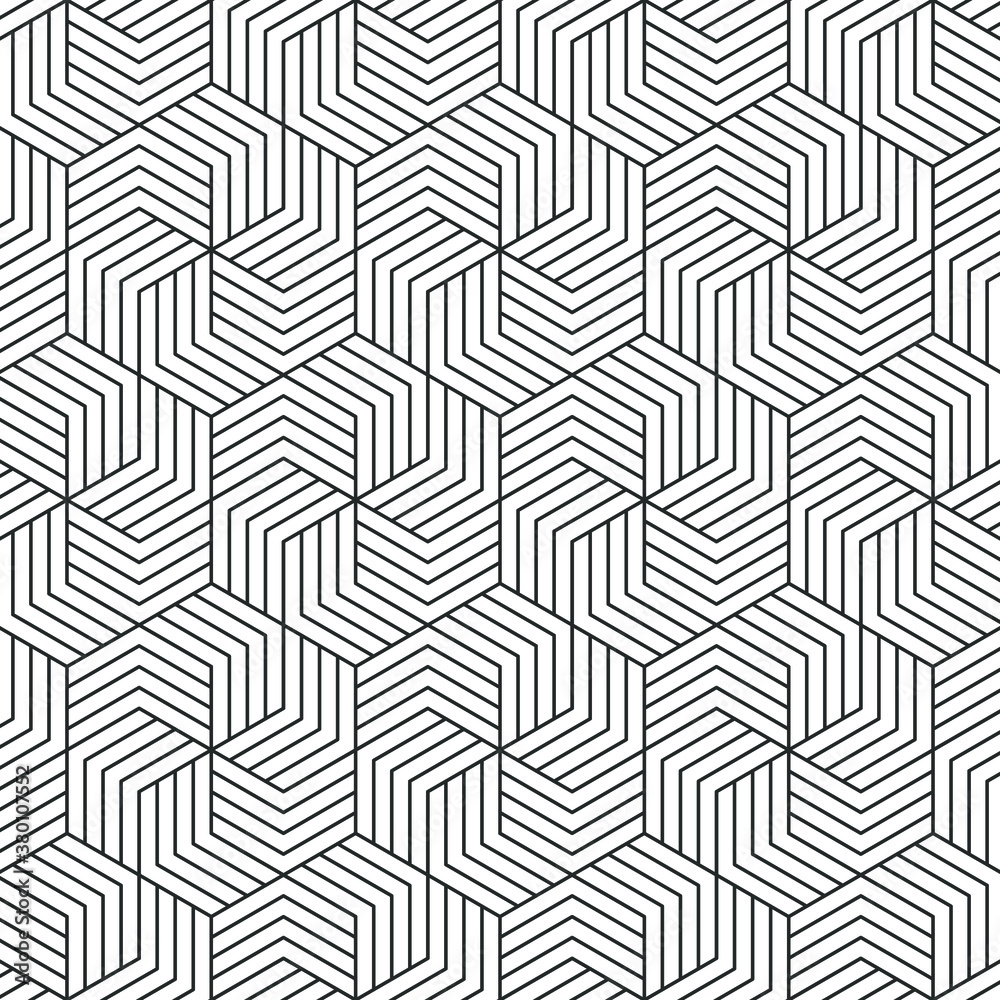 Hexagonal art deco pattern background.
Hexagonal art deco pattern background.